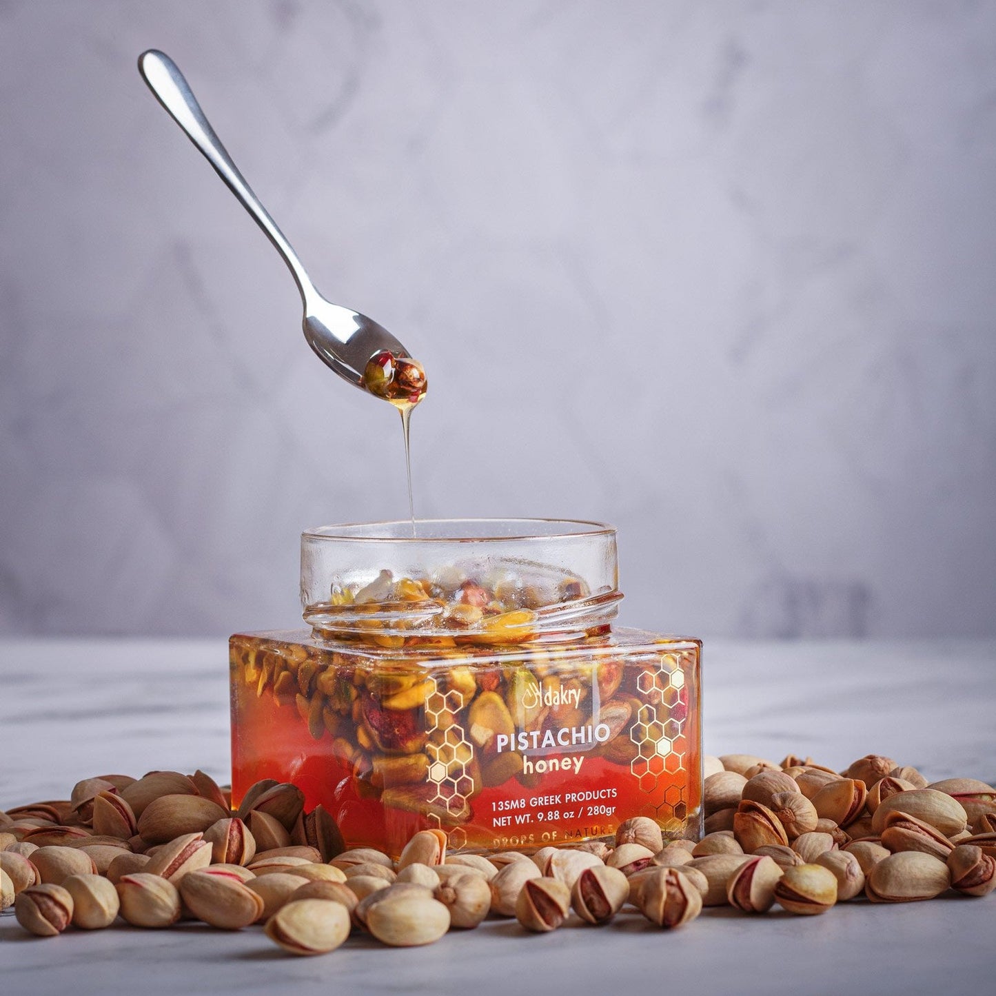 Pistacje w miodzie pomarańczowym 280 g