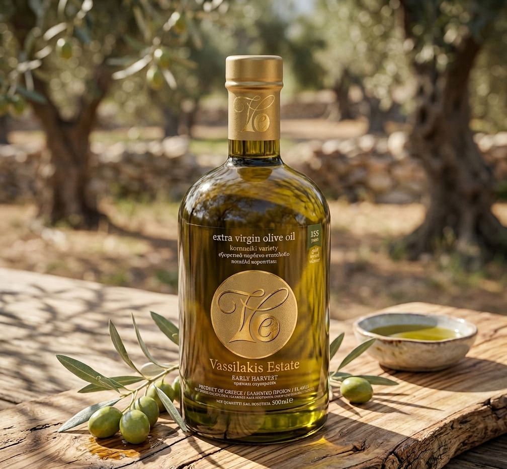 Oliwa z oliwek Vassilakis Estate 500 ml Early harvest - obrazek 3