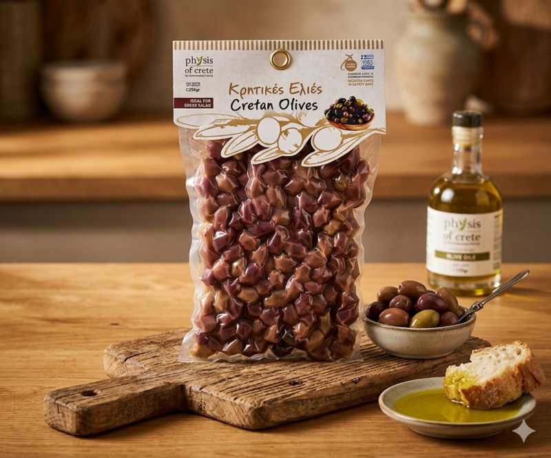 Kreteńskie Oliwki „Koroneiki” 250g Physis of Crete