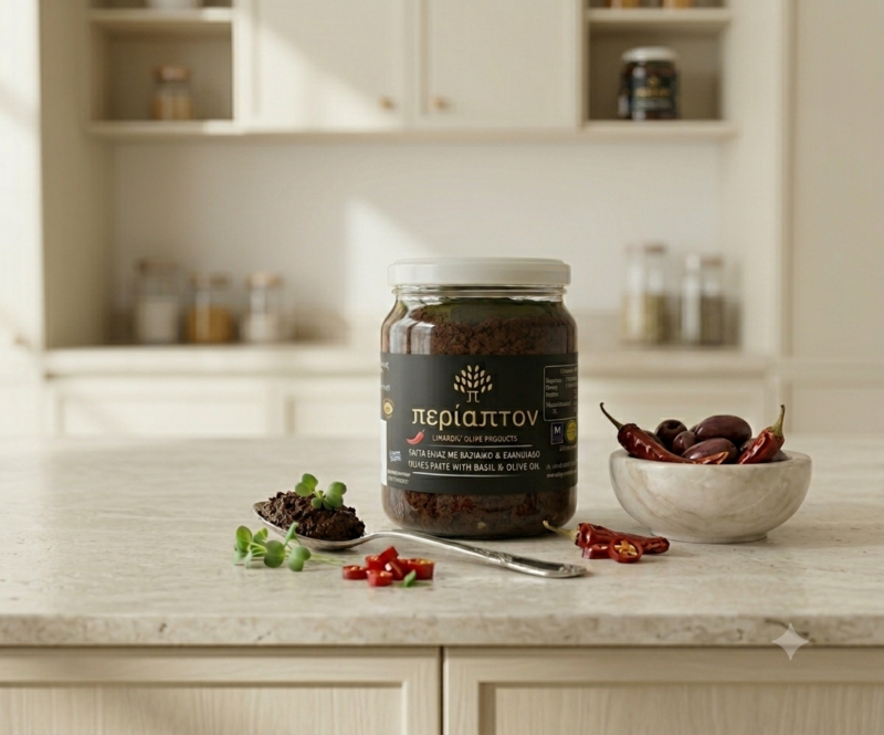 Pasta oliwkowa z chilli i oliwą z oliwek 220g