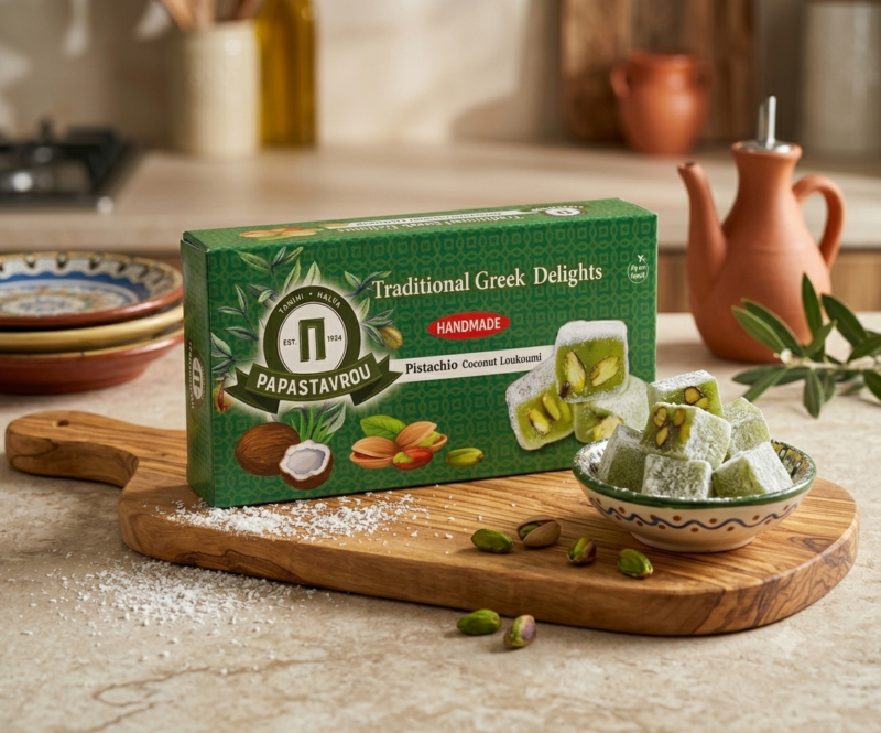 Loukoumi pistacjowo-kokosowe 200g