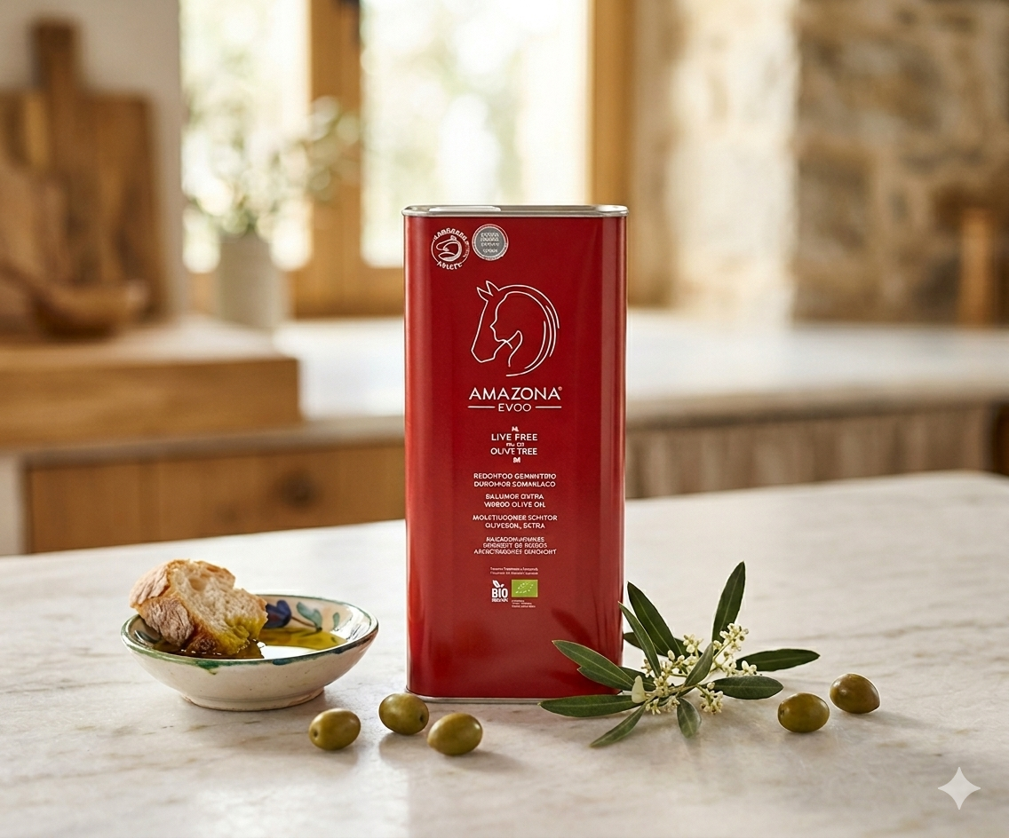 Organiczna oliwa z oliwek wysokopolifenolow Amazona 5L