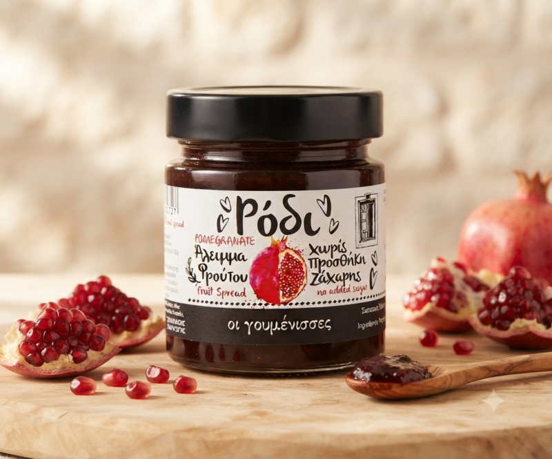 Aksamitny dżem z granatu bez dodatku cukru 220 ml