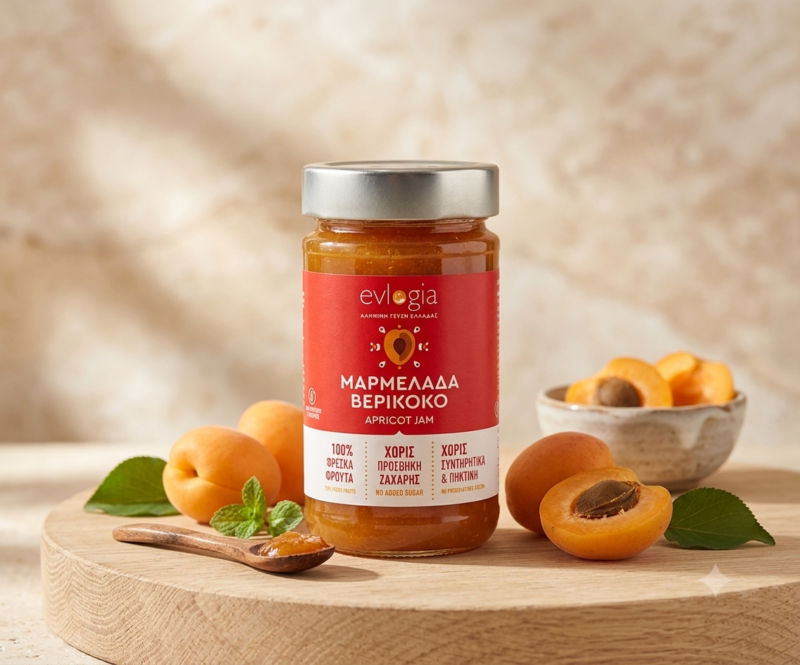 Dżem morelowy bez dodatku cukru grecki 280g
