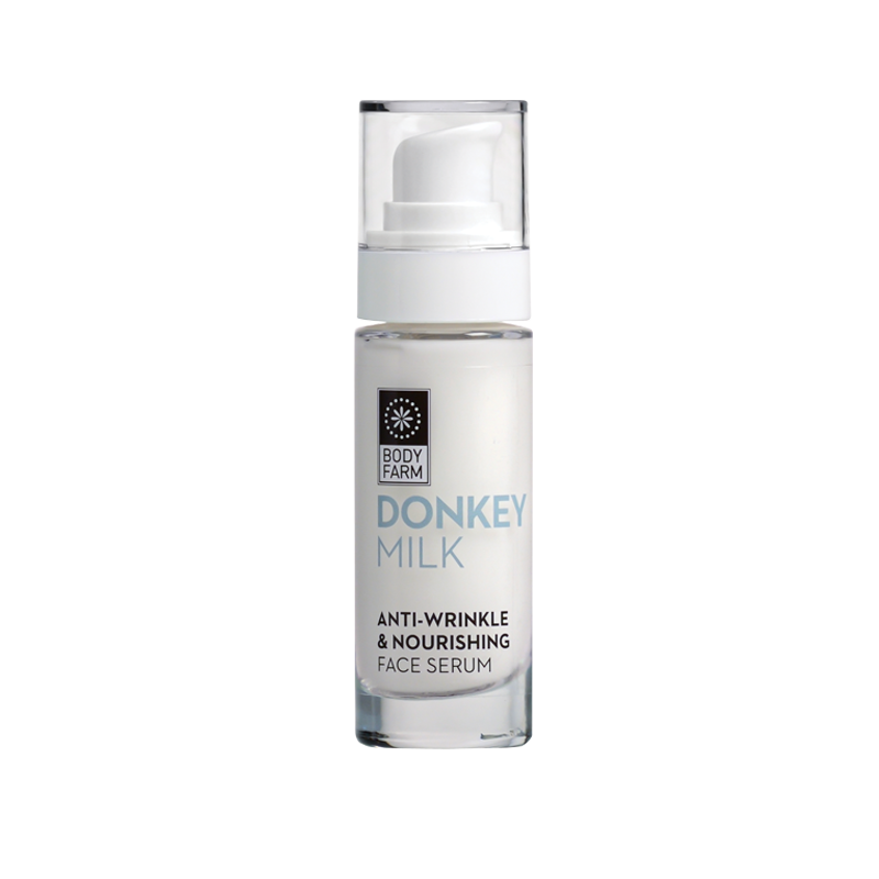 Przeciwzmarszczkowe i odżywcze serum do twarzy Donkey milk 30ml Body Farm