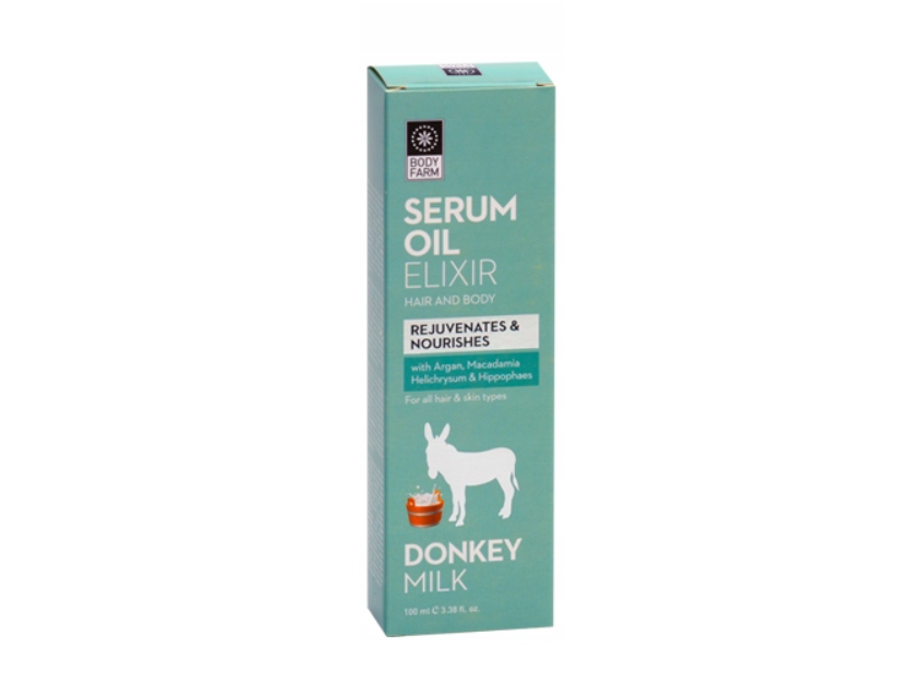 Serum olejowe do włosów i ciała Donkey milk 100 ml Body Farm - obrazek 2
